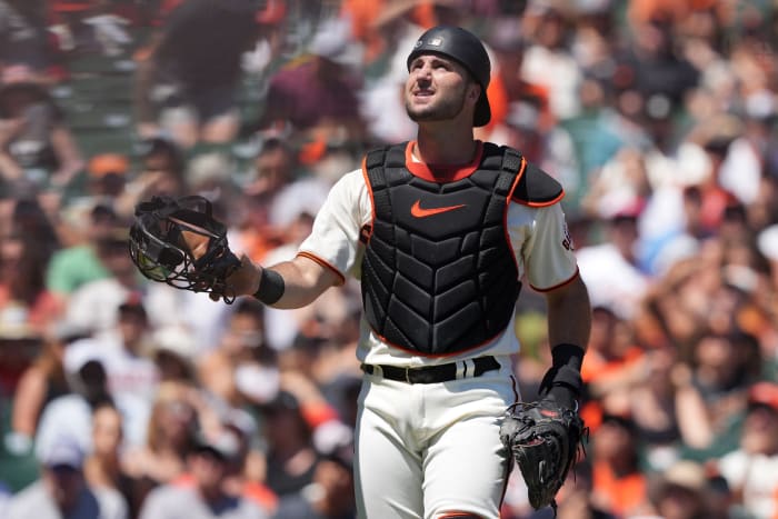 SF Giants catcher Joey Bart. (2022)